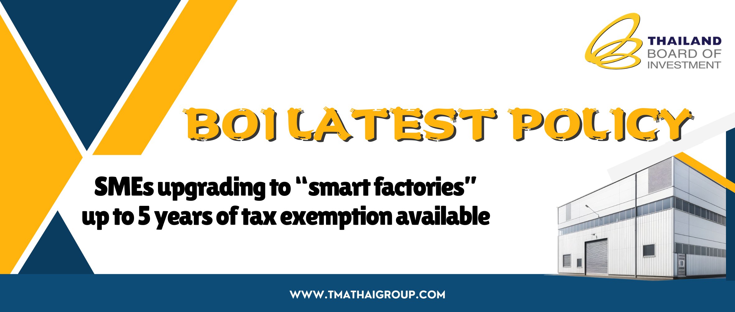 BOI latest policy: SMEs upgrading to “smart factories”,up to 5 years of tax exemption available
